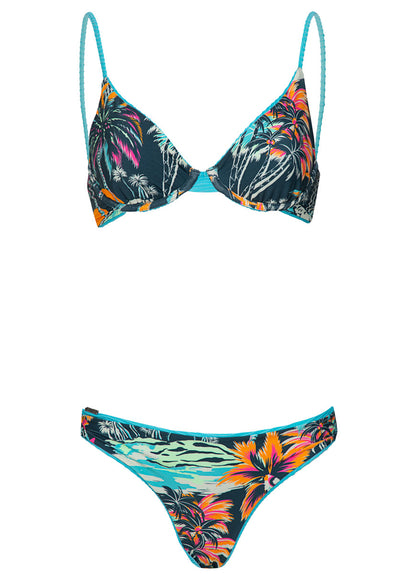 Thumbnail - Foto de Sea Blue Dainty Unmolded Underwire Bikini Top by Maaji - Panties - Vestidos de Baño - 7