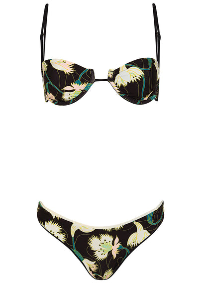 Thumbnail - Maaji Midnight Black Iconic Low Rise Thin Side Bikini Bottom - 12