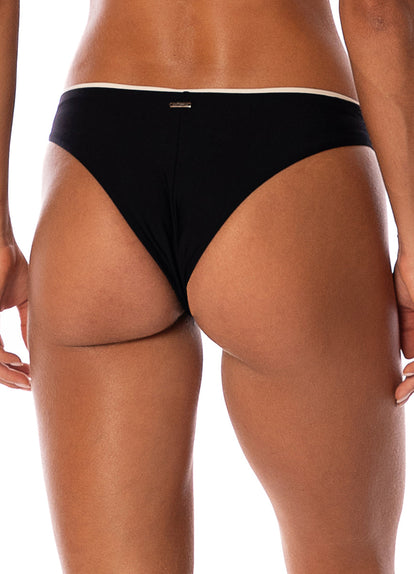 Thumbnail - Maaji Midnight Black Iconic Low Rise Thin Side Bikini Bottom - 3