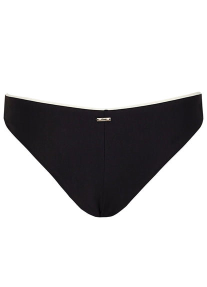  Maaji Midnight Black Iconic Low Rise Thin Side Bikini Bottom