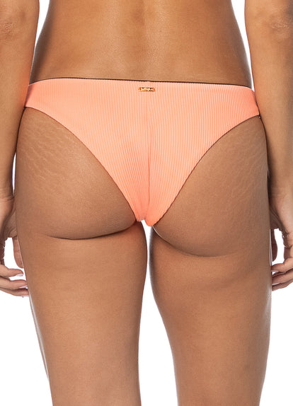  Maaji Papaya Sunset Iconic Low Rise Thin Side Bikini Bottom