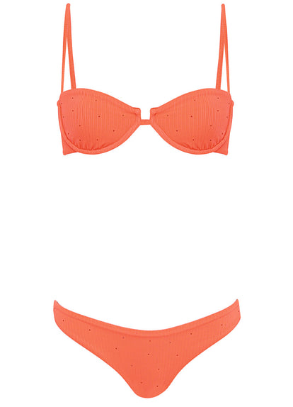  Maaji Juicy Orange Iconic Low Rise Thin Side Bikini Bottom