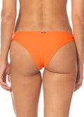 Maaji Orange Iconic Low Rise Thin Side  Bikini Bottom