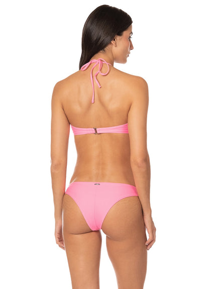 Thumbnail - Foto de Pink Iconic Low Rise Thin Side  Bikini Bottom by Maaji - Panties - Vestidos de Baño - 1
