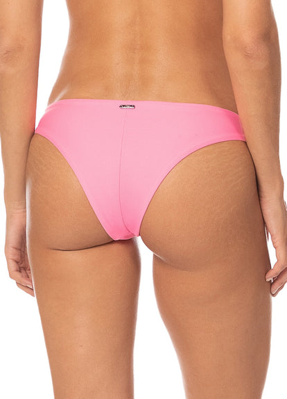 Thumbnail - Foto de Pink Iconic Low Rise Thin Side  Bikini Bottom by Maaji - Panties - Vestidos de Baño - 3