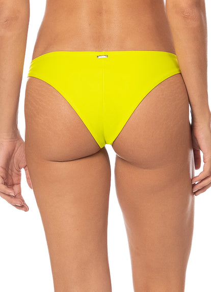  Foto de Yellow Iconic Low Rise Thin Side  Bikini Bottom by Maaji - Panties - Vestidos de Baño