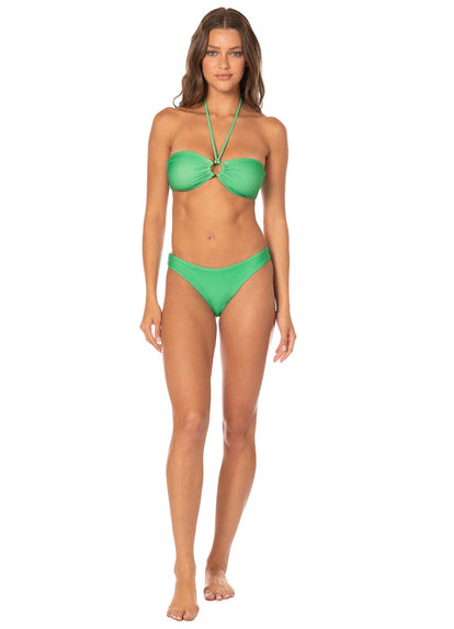  Foto de Green Iconic Low Rise Thin Side  Bikini Bottom by Maaji - Panties - Vestidos de Baño