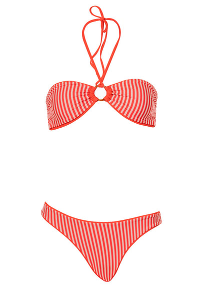  Foto de Red Iconic Low Rise Thin Side  Bikini Bottom by Maaji - Panties - Vestidos de Baño