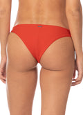 Maaji Red Iconic Low Rise Thin Side  Bikini Bottom