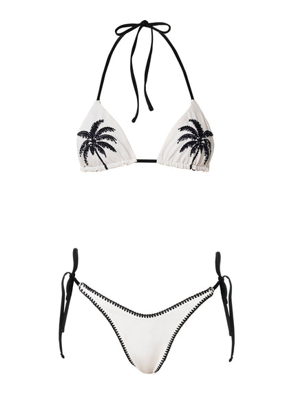 Thumbnail - Vestidos De Baño De Maaji - Maaji Ivory Shores Splenium Low Rise Tie Side Bikini Bottom  - Category: Apparel, Accesories Clothing Vestidos De Baño - 10