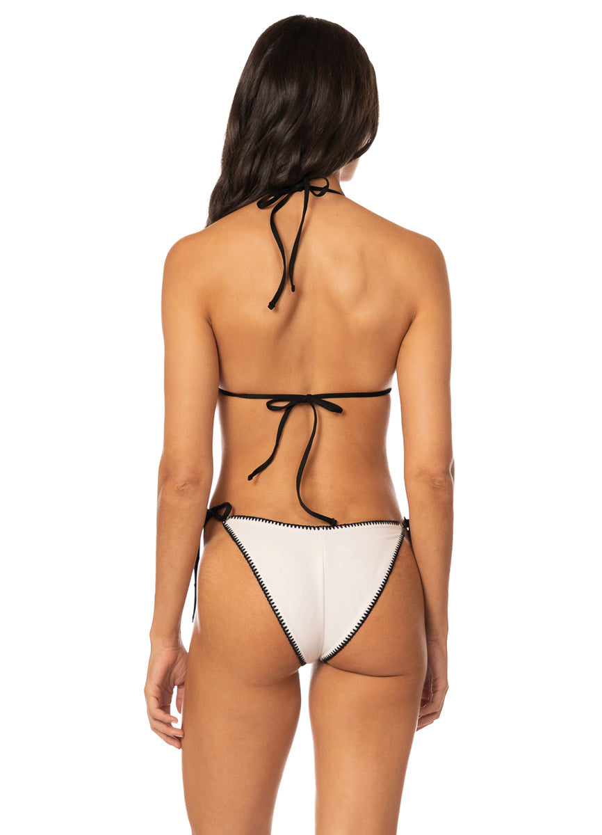 Foto de Ivory Shores Splenium Low Rise Tie Side Bikini Bottom by Maaji - Panties - Vestidos de Baño