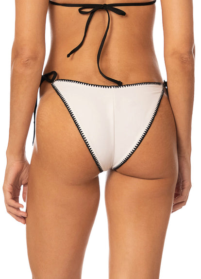  Foto de Ivory Shores Splenium Low Rise Tie Side Bikini Bottom by Maaji - Panties - Vestidos de Baño