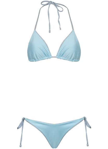  Foto de Silver Blue Balmy Sliding Triangle Bikini Top by Maaji - Panties - Vestidos de Baño