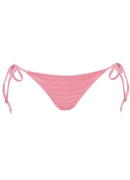 Thumbnail - Maaji Strawberry Pink Shining  Low Rise Tie Side Bikini Bottom - 7