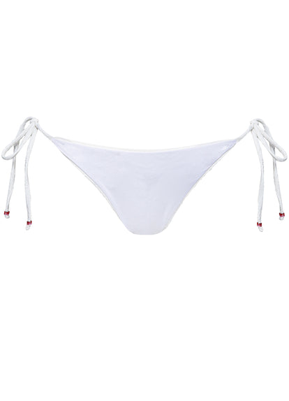 Thumbnail - Maaji White Whisper Shining  Low Rise Tie Side Bikini Bottom - 9