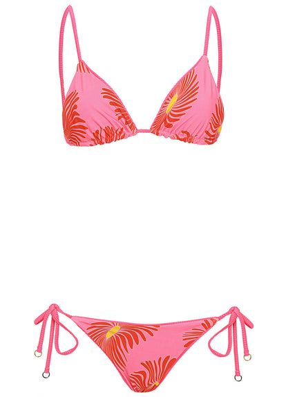 Thumbnail - Maaji Hot Fuchsia Shining Low Rise Tie Side Bikini Bottom - 12