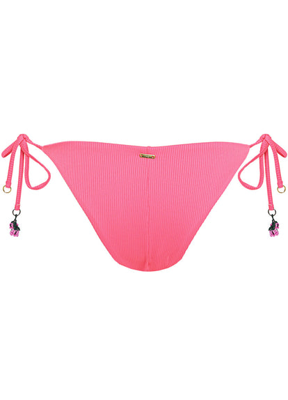 Thumbnail - Maaji Hot Fuchsia Shining Low Rise Tie Side Bikini Bottom - 9