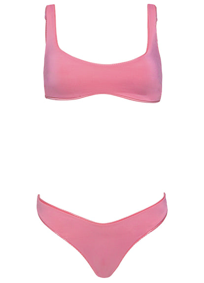  Maaji Strawberry Pink Lilium  Classic Bralette Bikini Top