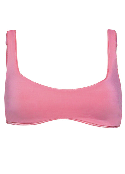  Maaji Strawberry Pink Lilium  Classic Bralette Bikini Top