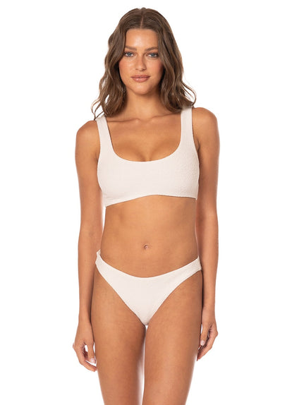 Thumbnail - Foto de Coconut Milk Dazzle Lace Up Bralette Bikini Top by Maaji - Tops - Vestidos de Baño - 5