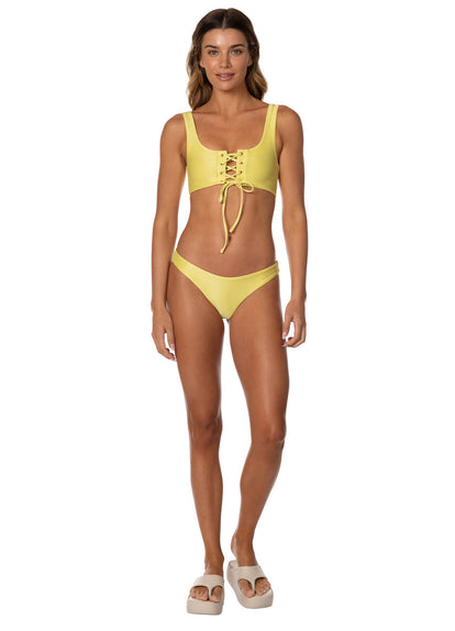  Foto de Golden Ray Dazzle Lace Up Bralette Bikini Top by Maaji - Tops - Vestidos de Baño