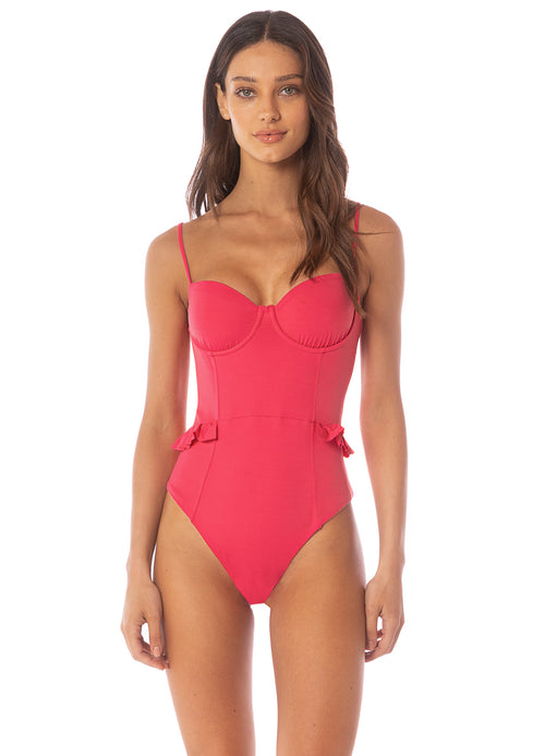 Main image -  Maaji Cherry Crush Bree  Cheeky Cut Underwire One Piece