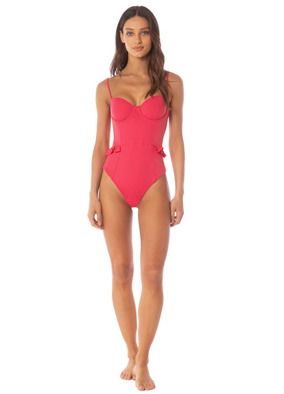  Maaji Cherry Crush Bree  Cheeky Cut Underwire One Piece