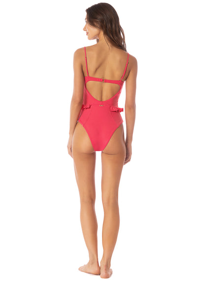 Thumbnail - Maaji Cherry Crush Bree  Cheeky Cut Underwire One Piece - 6