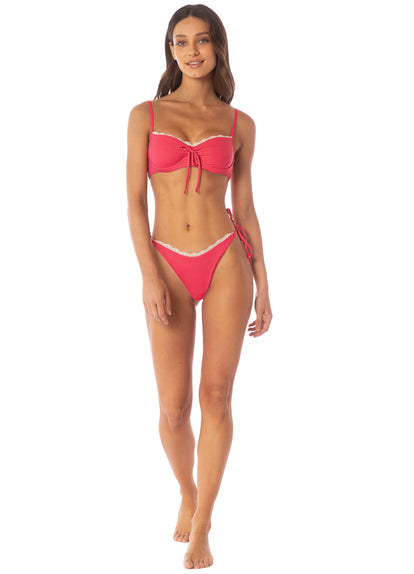  Maaji Cherry Crush Amaia  Regular Rise Tie Side Bikini Bottom