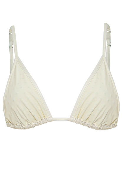 Thumbnail - Maaji Crystal Pearl Ginger Sliding Triangle Bikini Top - 12