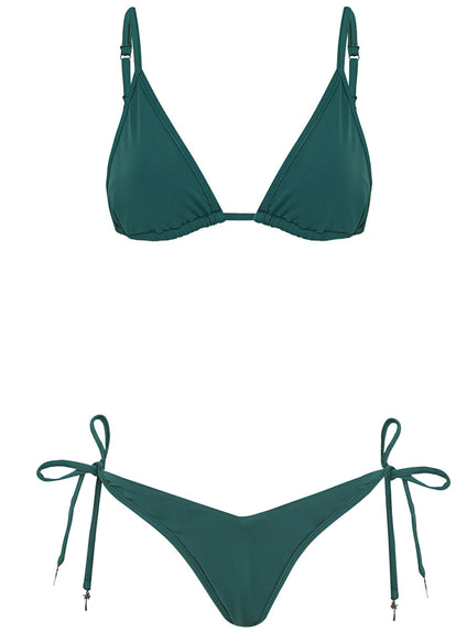  Maaji Brunswick Green Ginger Sliding Triangle Bikini Top