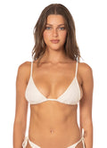 Maaji Lace Whisper Ginger Sliding Triangle Bikini Top