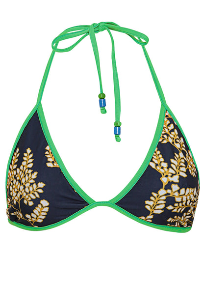 Thumbnail - Maaji Cobalt Blue Celestina Fixed Triangle Bikini Top - 10