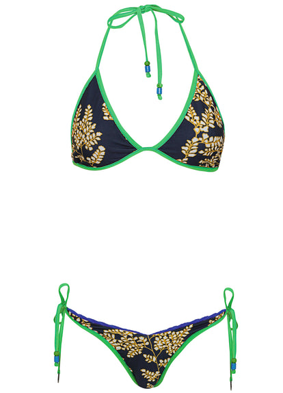  Maaji Cobalt Blue Celestina Fixed Triangle Bikini Top