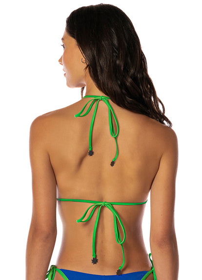  Maaji Cobalt Blue Celestina Fixed Triangle Bikini Top