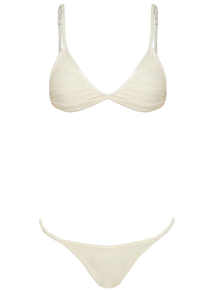  Maaji Crystal Pearl Celestina Fixed Triangle Bikini Top