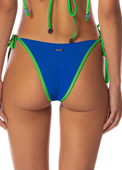  Foto de Cobalt Blue Dreamscape Low Rise Tie Side Bikini Bottom by Maaji - Panties - Vestidos de Baño