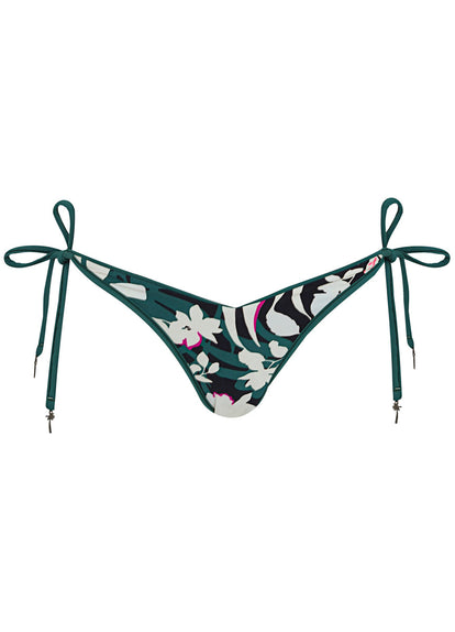 Thumbnail - Maaji Brunswick Green Dreamscape Low Rise Tie Side Bikini Bottom - 9