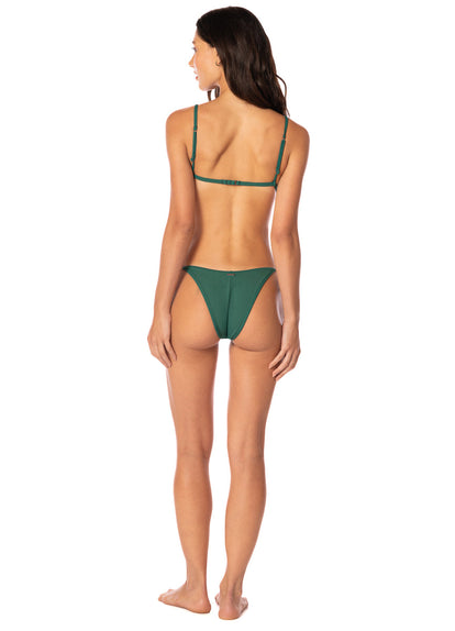 Maaji Brunswick Green Dreamscape Low Rise Tie Side Bikini Bottom