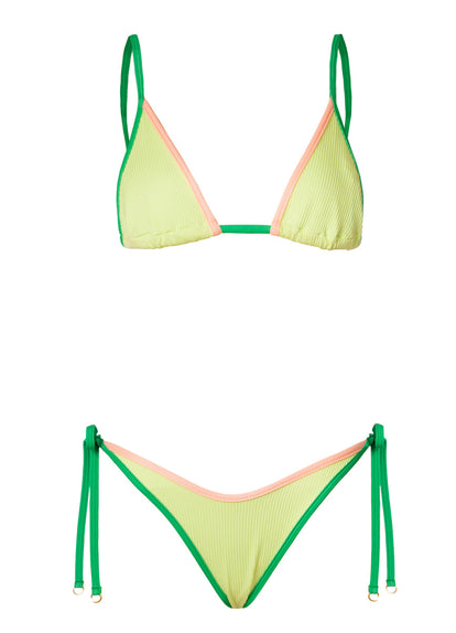 Thumbnail - Foto de Green Symphony Dreamscape Low Rise Tie Side Bikini Bottom by Maaji - Panties - Vestidos de Baño - 6