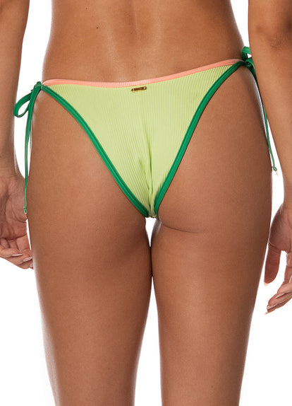 Thumbnail - Foto de Green Symphony Dreamscape Low Rise Tie Side Bikini Bottom by Maaji - Panties - Vestidos de Baño - 3