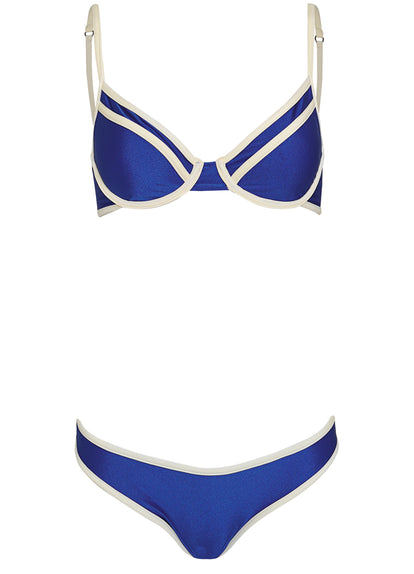 Thumbnail - Maaji Cobalt Blue Daintily Unmolded Underwire Bikini Top - 9