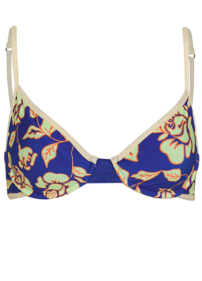 Thumbnail - Maaji Cobalt Blue Daintily Unmolded Underwire Bikini Top - 8