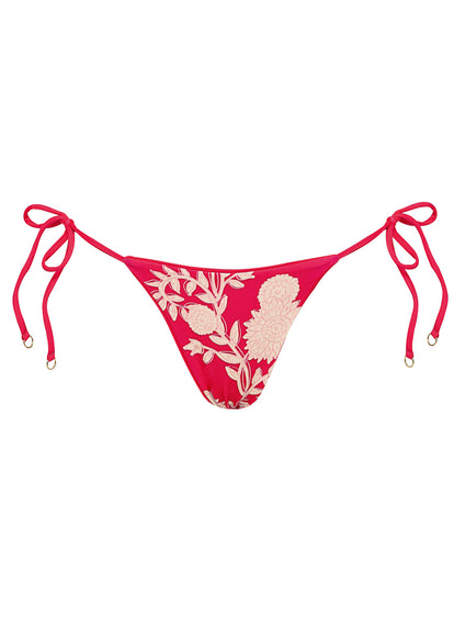 Thumbnail - Maaji Cherry Crush Sunflash  Low Rise Tie Side Bikini Bottom - 13