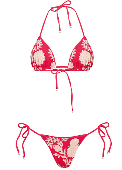 Thumbnail - Maaji Cherry Crush Sunflash  Low Rise Tie Side Bikini Bottom - 15