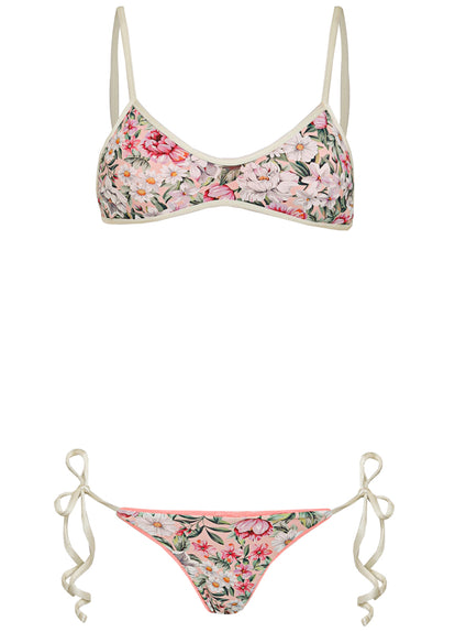 Thumbnail - Maaji Reef Texture Sunflash Low Rise Tie Side Bikini Bottom - 11