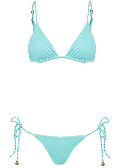  Maaji Blue Heaven Sunflash Low Rise Tie Side Bikini Bottom