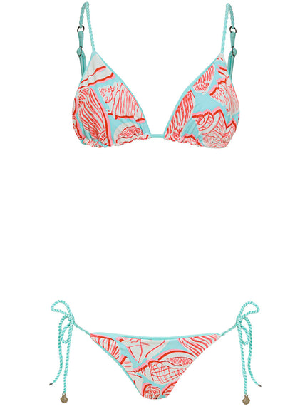  Maaji Blue Heaven Sunflash Low Rise Tie Side Bikini Bottom