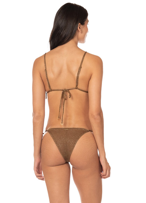 Main image -  Foto de Marigold Shine Sunflash Low Rise Tie Side  Bikini Bottom by Maaji - Panties - Vestidos de Baño