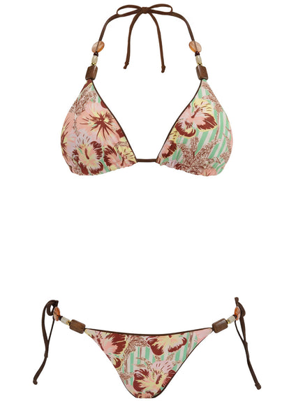  Foto de Savage Brown Sunflash Low Rise Tie Side Bikini Bottom by Maaji - Panties - Vestidos de Baño